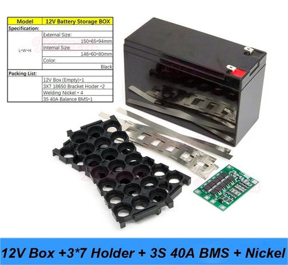 Battery Storage Box 12V 7Ah To 20Ah With 3S BMS For Lead Acid Replacement 9