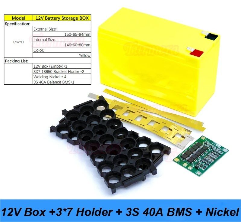 Battery Storage Box 12V 7Ah To 20Ah With 3S BMS For Lead Acid Replacement 10