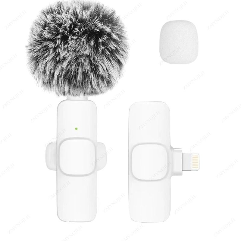 Wireless Lavalier Microphone Portable Mini Audio Recording Mic For Phone And Camera 8