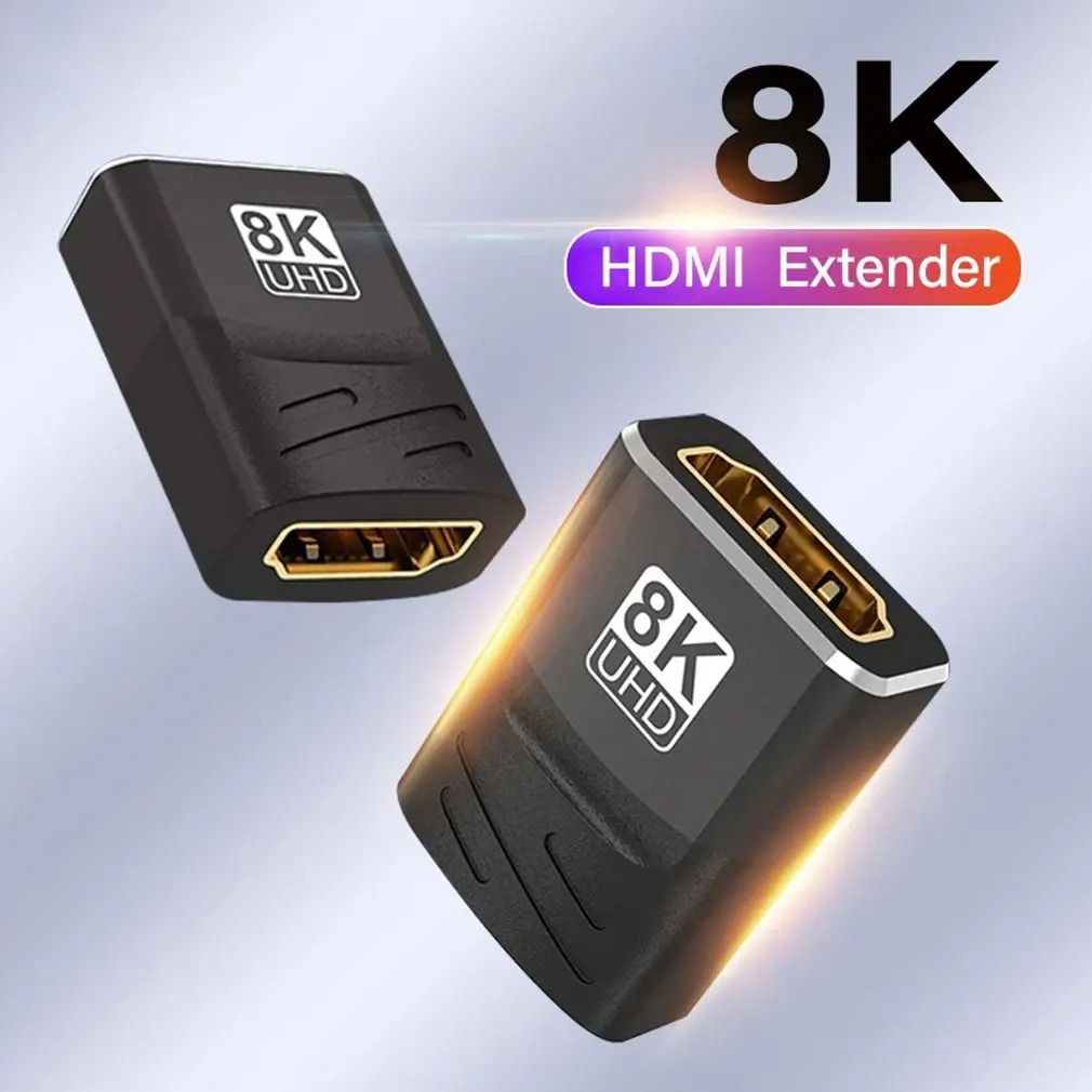 8K HDMI Extender Female to Female Cable Adapter Connector