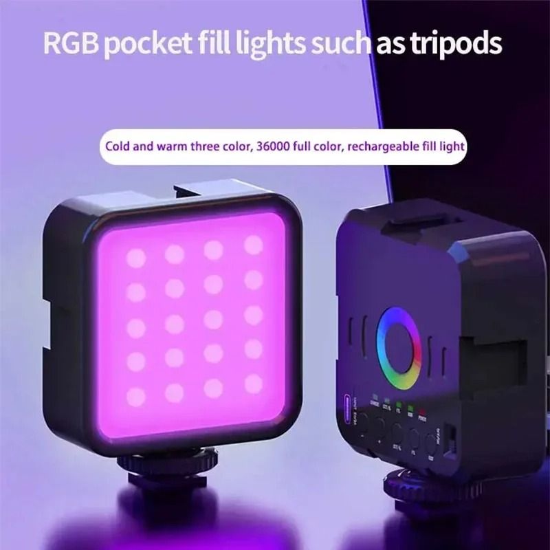 Mini RGB Adjustable LED Fill Light Portable Selfie And Photography Light 1