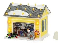 Mini Christmas Resin House Decoration  Santa Claus Figurines  Lighted Holiday Village Decor 13