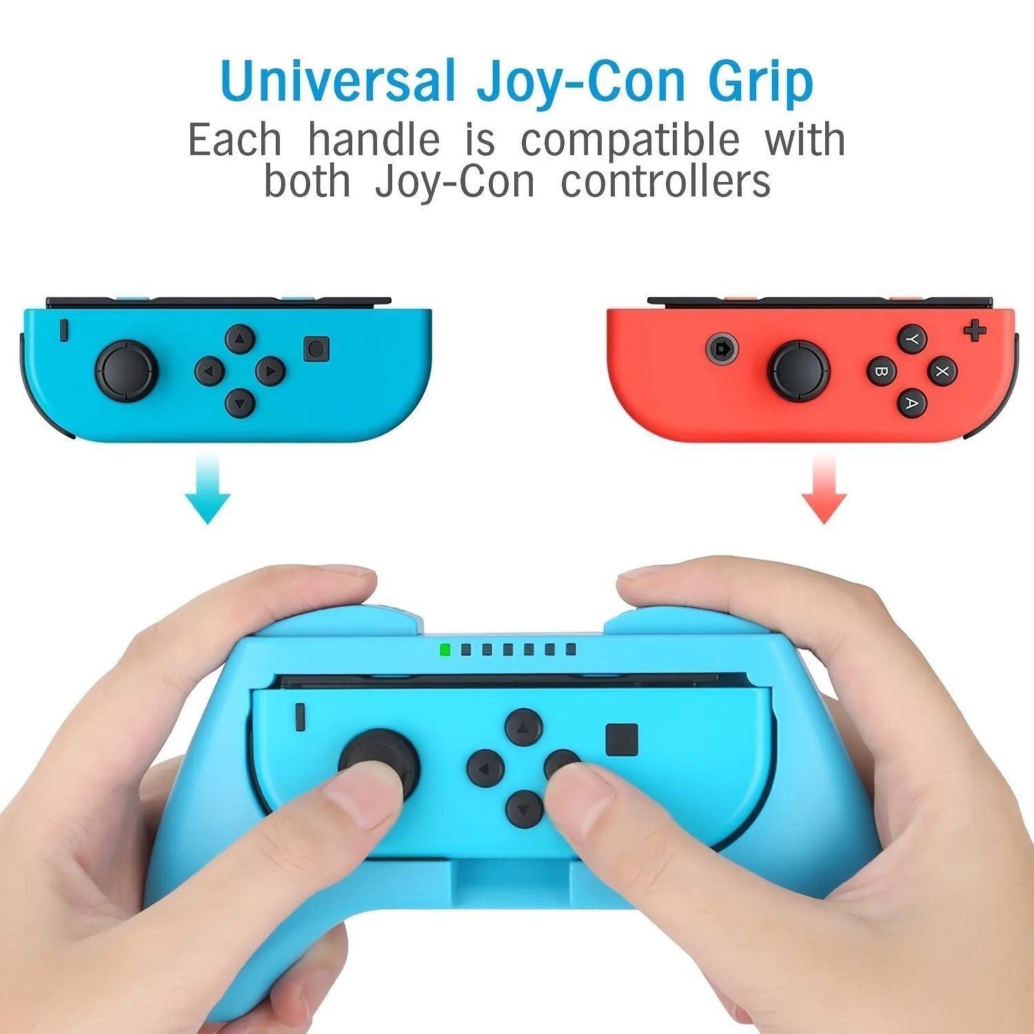 Joycon Grip Controller Set for Switch Gaming 2 Piece Accessory Pack