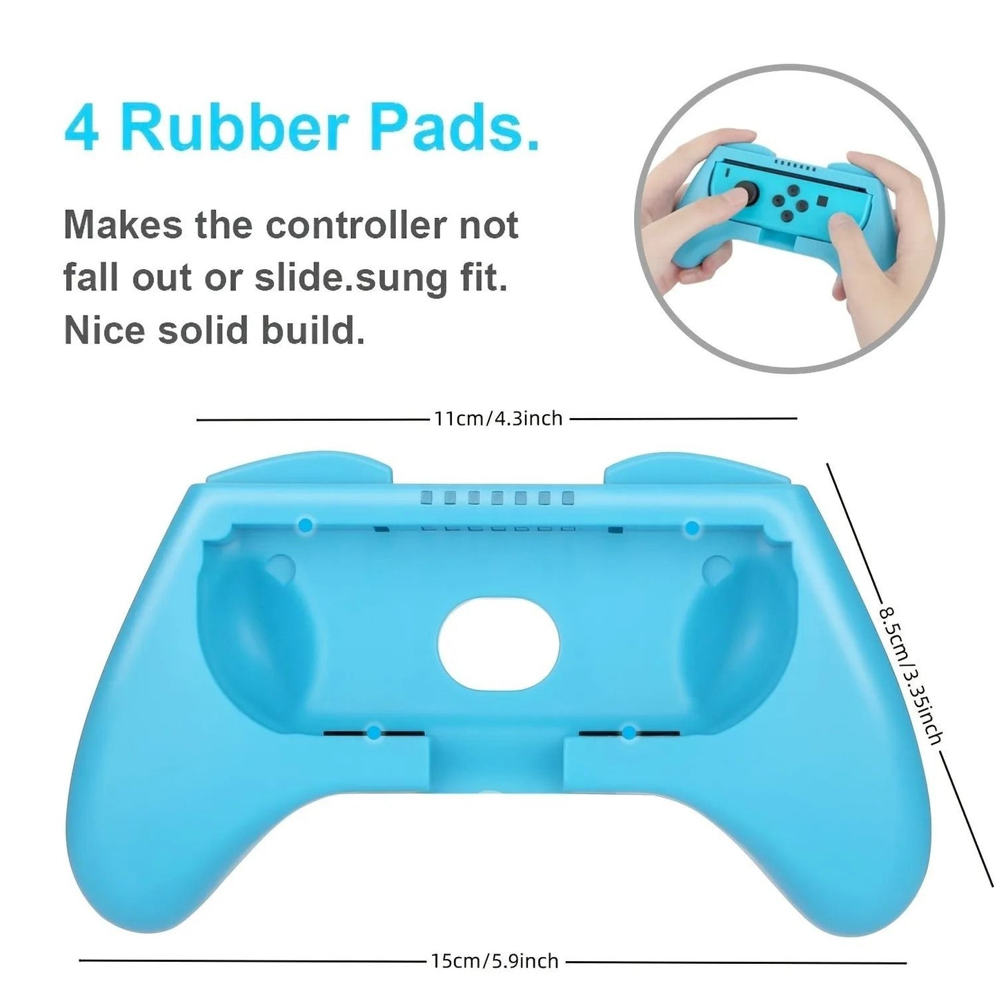 Joycon Grip Controller Set For Switch Gaming 2 Piece Accessory Pack 1