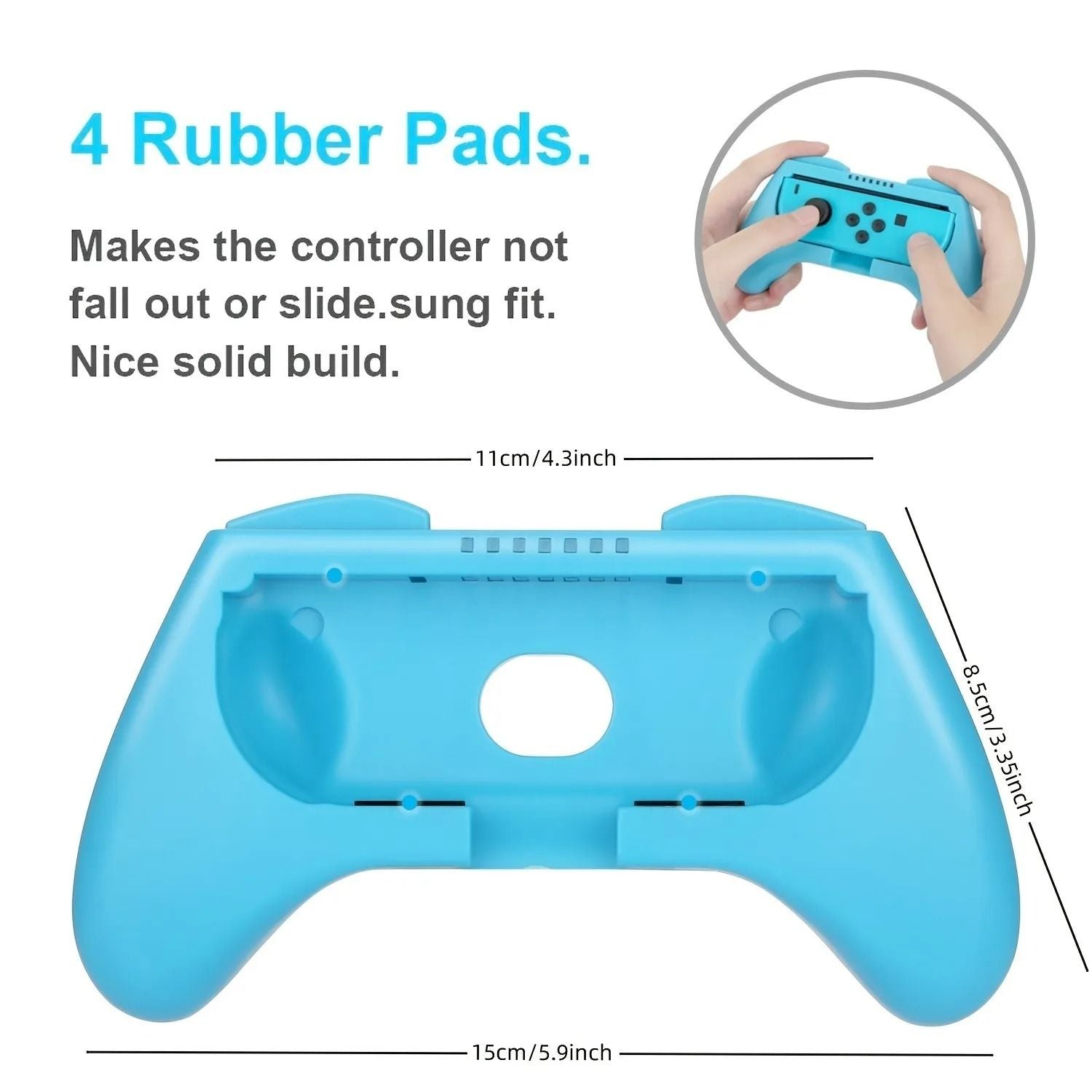 Joycon Grip Controller Set For Switch Gaming 2 Piece Accessory Pack 1