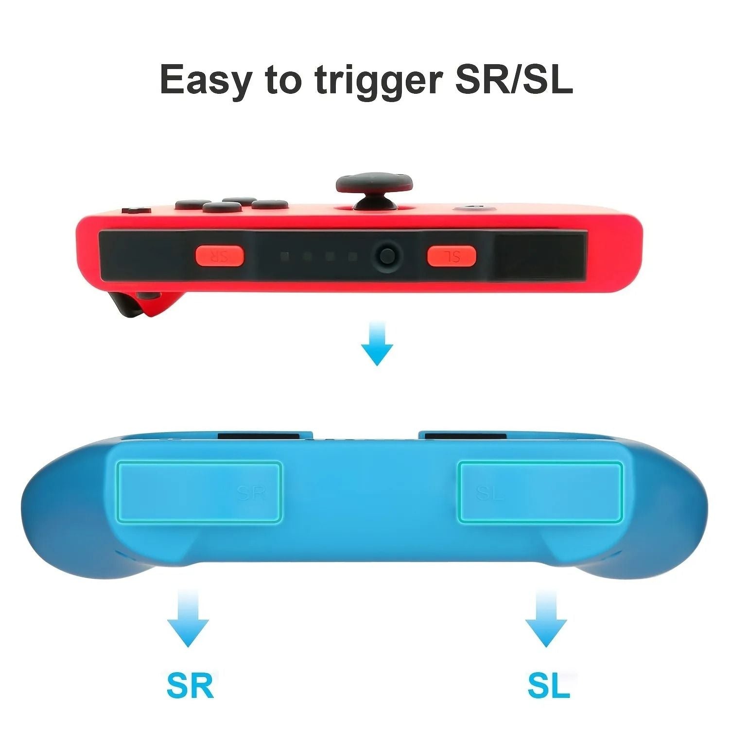 Joycon Grip Controller Set For Switch Gaming 2 Piece Accessory Pack 2