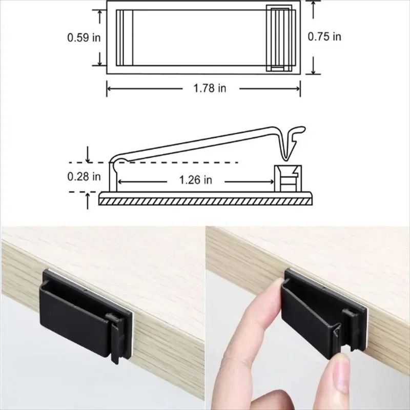 Cable Fixing Clip Wire Sorting Buckle Organizer Set 10 Piece 2