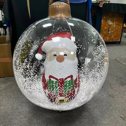 60cm Inflatable Christmas Candy Ball  PVC Santa  Tree Ornament For Outdoor Holiday Decor 26