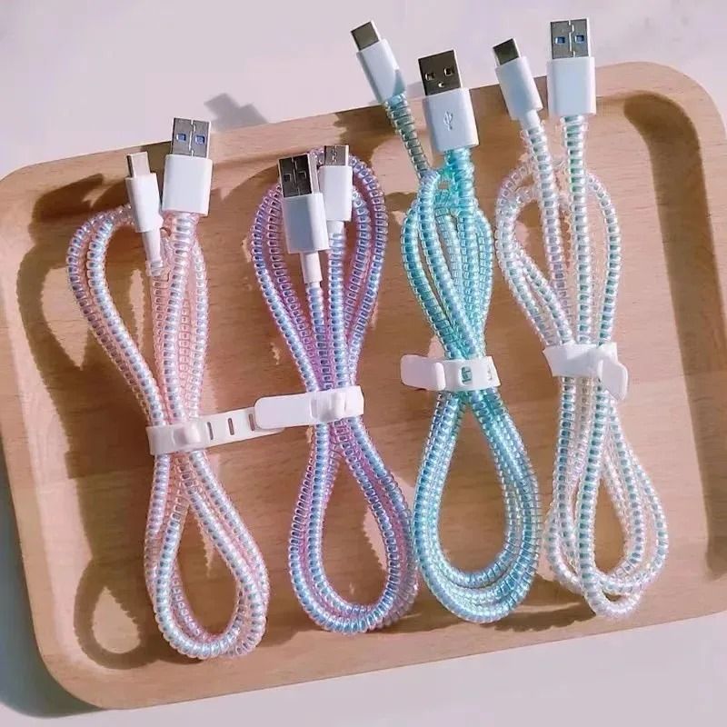 Laser Cable Protector Spiral Sleeve 16M Universal Charger Cord Saver 1