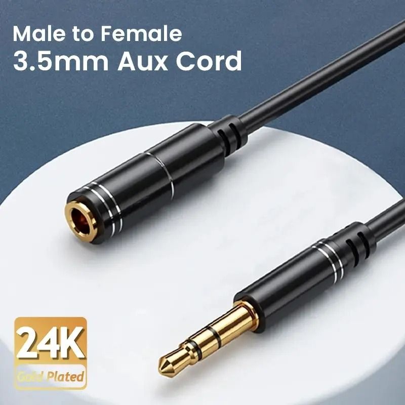3.5mm Audio Extension Cable Male to Female Stereo Aux Cord