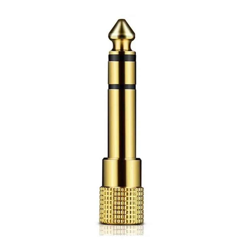 635mm Male To 35mm Female Audio Adapter Gold Plated AUX Connector 6