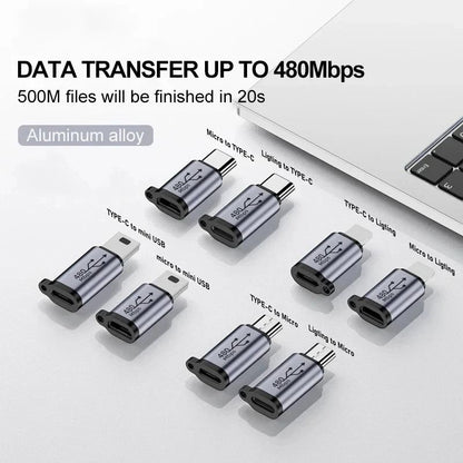 Multi Interface Phone Adapter Type C And Micro USB Converter 1