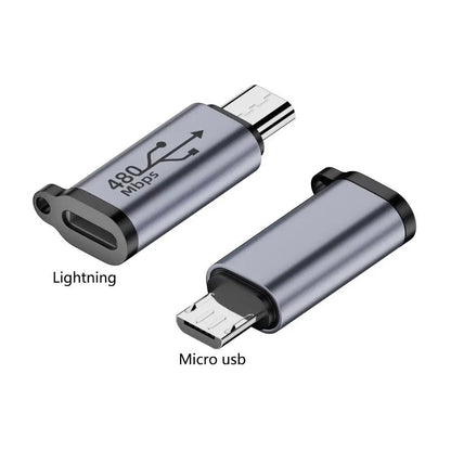 Multi Interface Phone Adapter Type C And Micro USB Converter 6