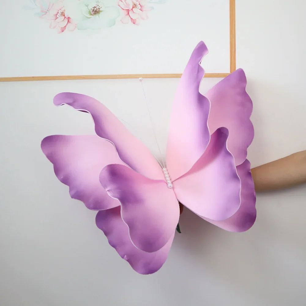 50cm 3D Simulation Butterfly  Large Hanging Gauze Decoration For Weddings Festivals  Outdoor Displa 16