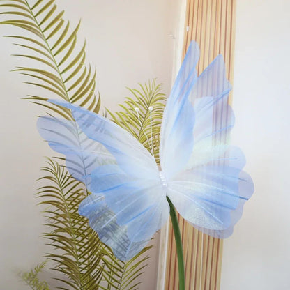 50cm 3D Simulation Butterfly  Large Hanging Gauze Decoration For Weddings Festivals  Outdoor Displa 20