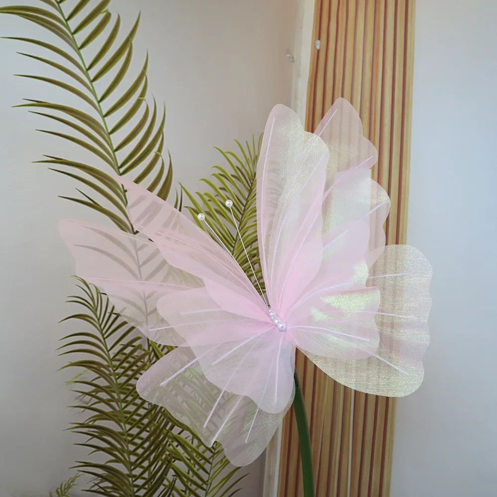 50cm 3D Simulation Butterfly  Large Hanging Gauze Decoration For Weddings Festivals  Outdoor Displa 9