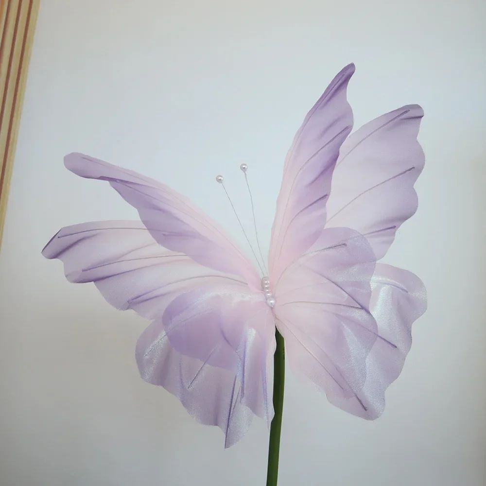 50cm 3D Simulation Butterfly  Large Hanging Gauze Decoration For Weddings Festivals  Outdoor Displa 11