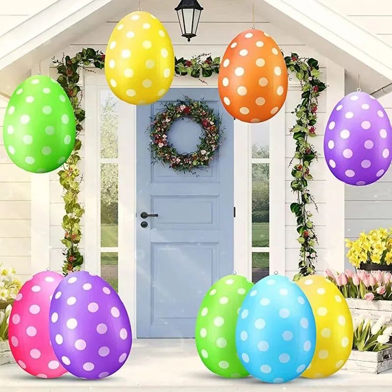 16-Inch Giant Easter Egg Inflatable Ornament – Outdoor PVC Garden Decoration