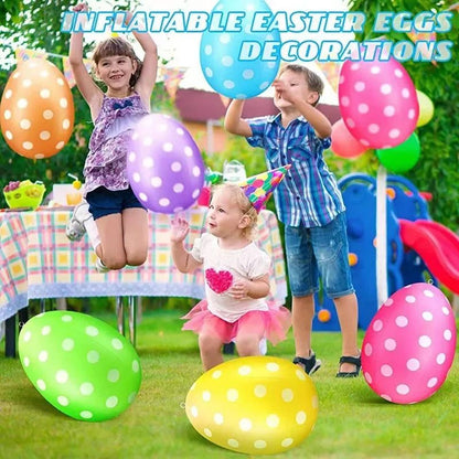 16Inch Giant Easter Egg Inflatable Ornament  Outdoor PVC Garden Decoration 1