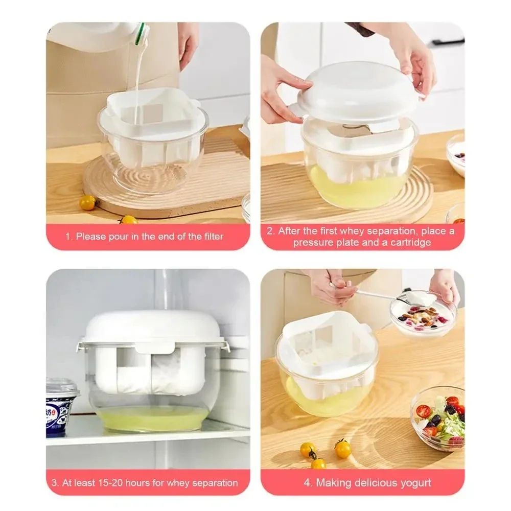 Coffee  Yogurt Filter Maker  Fine Mesh Strainer For Greek Yogurt Cheese  Soy Milk 1