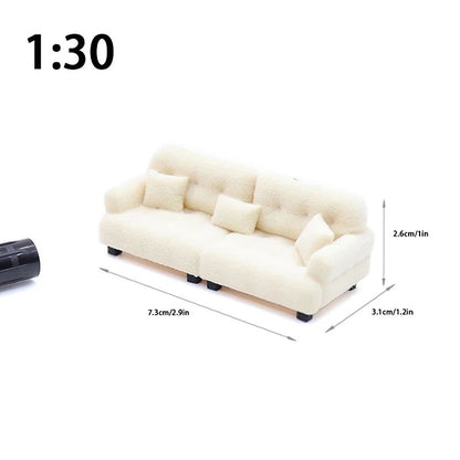 Miniature Living Room Sofa Toy For Dollhouse Accessories 12