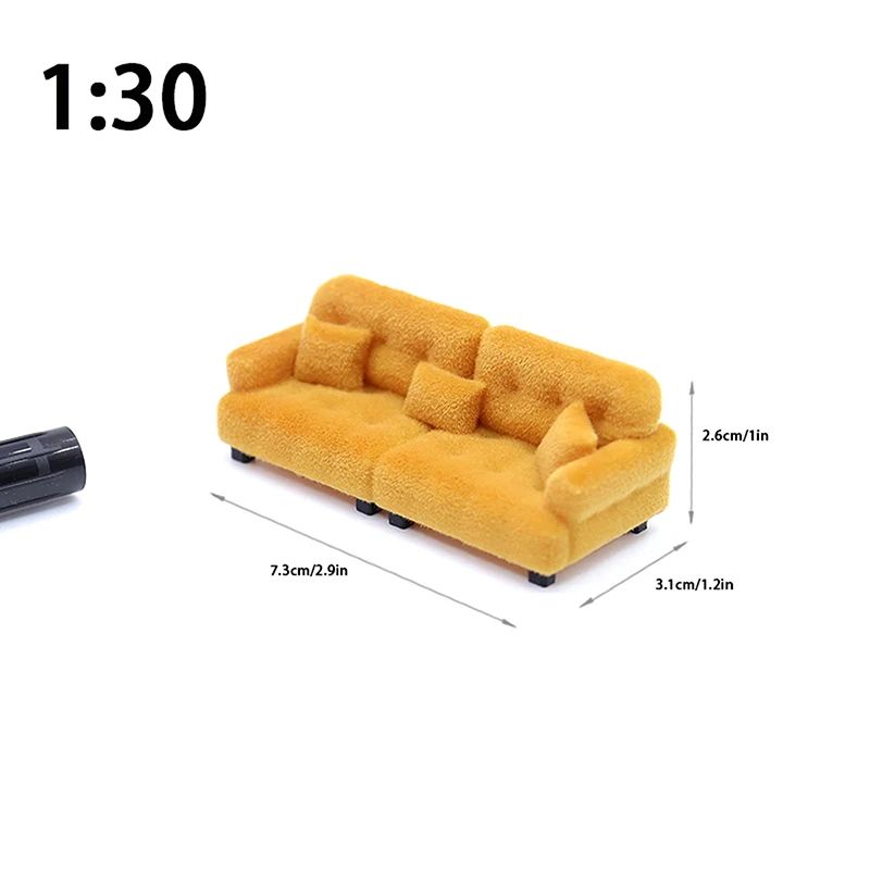 Miniature Living Room Sofa Toy For Dollhouse Accessories 16