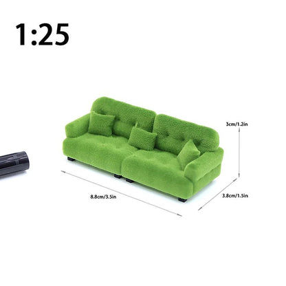 Miniature Living Room Sofa Toy For Dollhouse Accessories 7