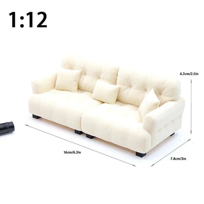Miniature Living Room Sofa Toy For Dollhouse Accessories 9
