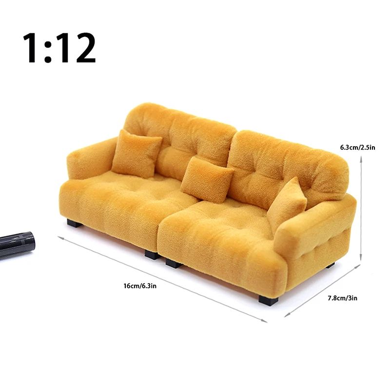 Miniature Living Room Sofa Toy For Dollhouse Accessories 13