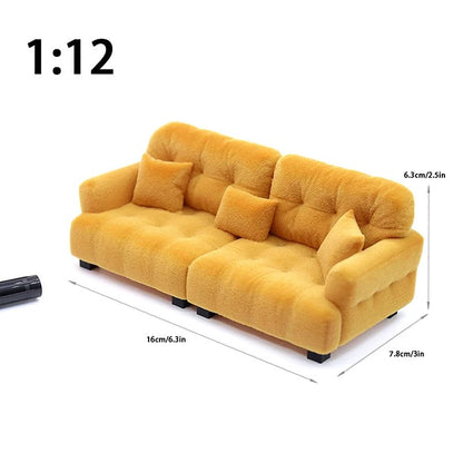 Miniature Living Room Sofa Toy For Dollhouse Accessories 13