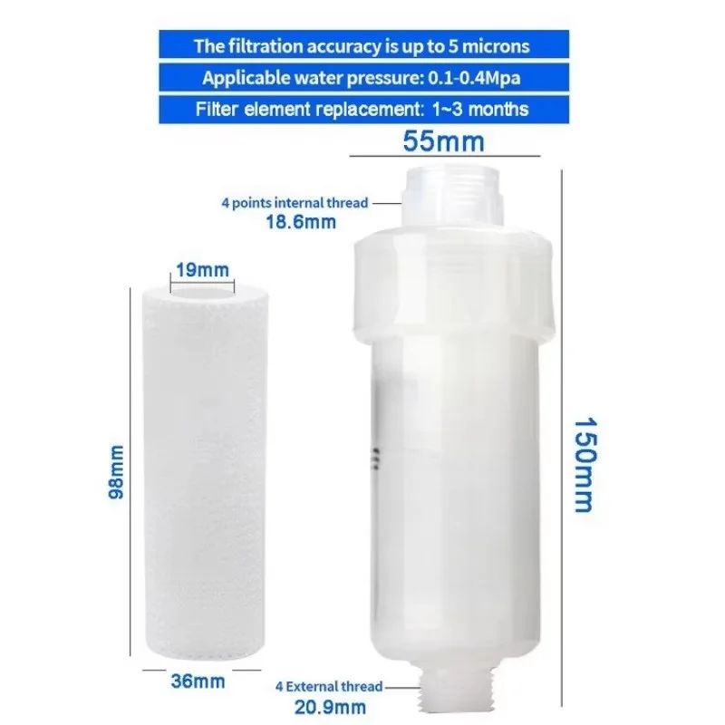 Superior 5Inch PreFilter Cartridge For Washing Machine  Water Filter  Sediment Purifier 4