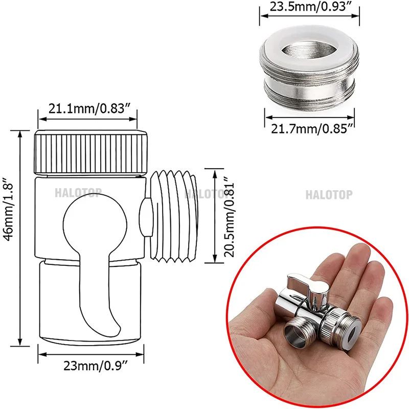 Universal ProFlow Kitchen  Bathroom Faucet Diverter Adapter 1