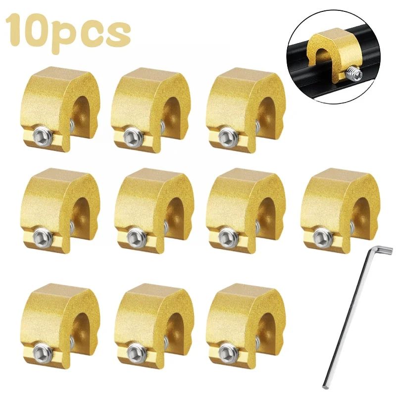 SecureGlide Aluminum Sliding Window  Door Stopper 3510 Pcs  AntiTheft  Child Safety Lock 17