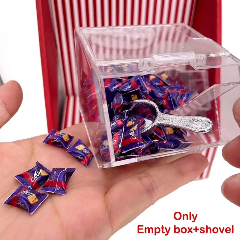 Mini Transparent Snack Storage Box For 1 12 Dollhouse Kitchen 1