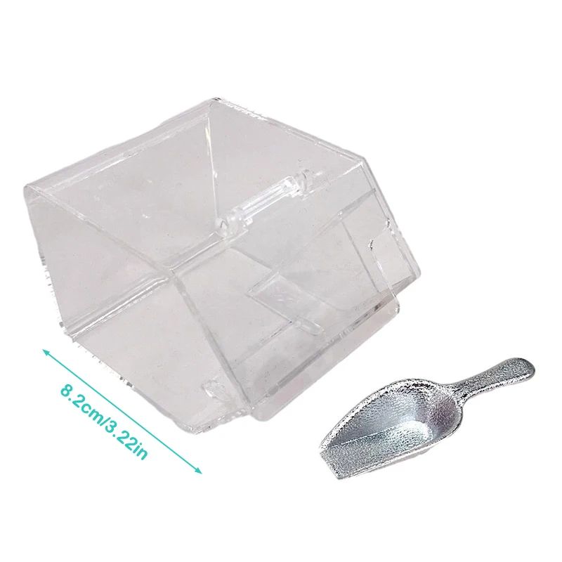 Mini Transparent Snack Storage Box For 1 12 Dollhouse Kitchen 5