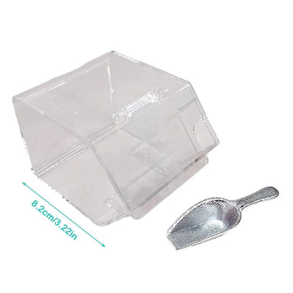Mini Transparent Snack Storage Box For 1 12 Dollhouse Kitchen 5