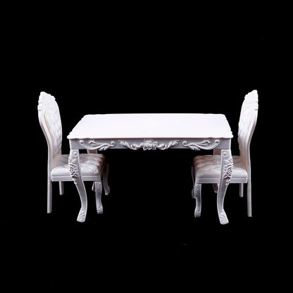 1 6 Scale Mini Dining Table And Chairs Set For BJD Dolls 2