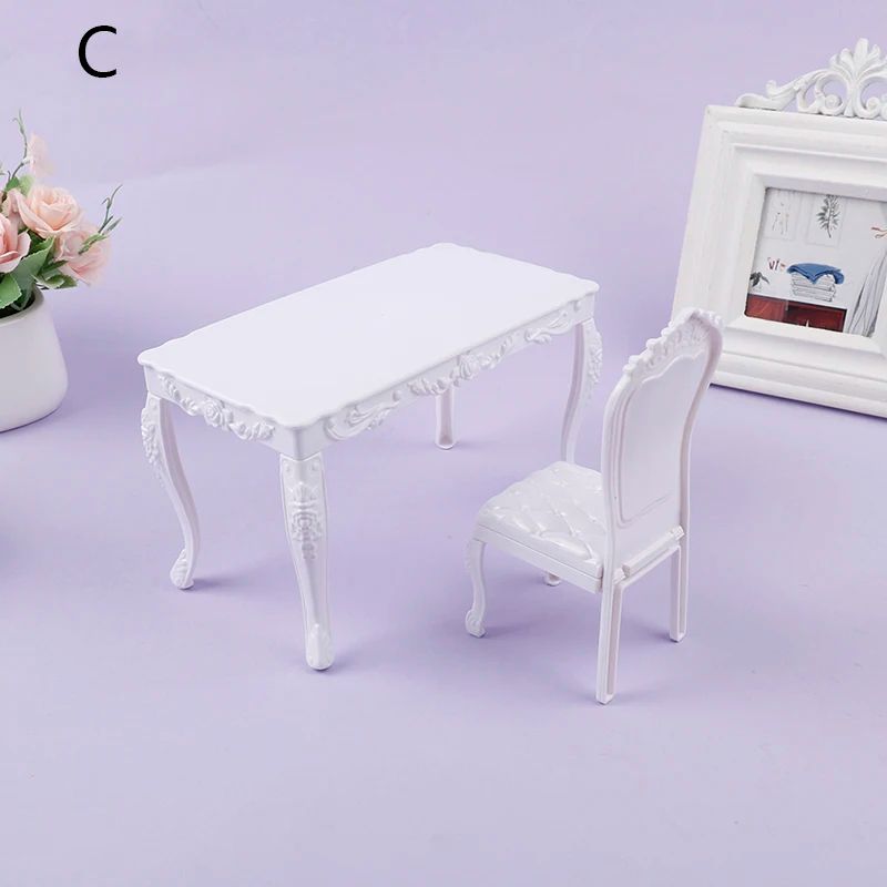 1 6 Scale Mini Dining Table And Chairs Set For BJD Dolls 9