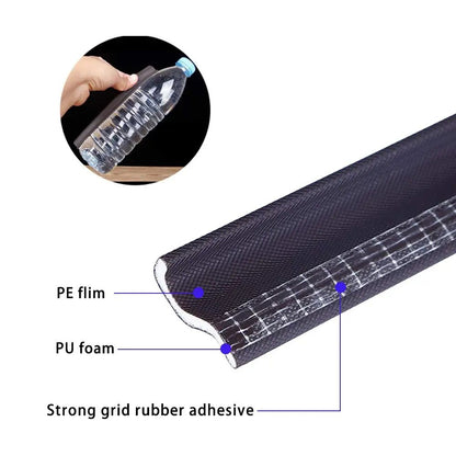 Premium Acoustic Foam Window  Door Seal Strip  SelfAdhesive Weather Stripping Tape 3