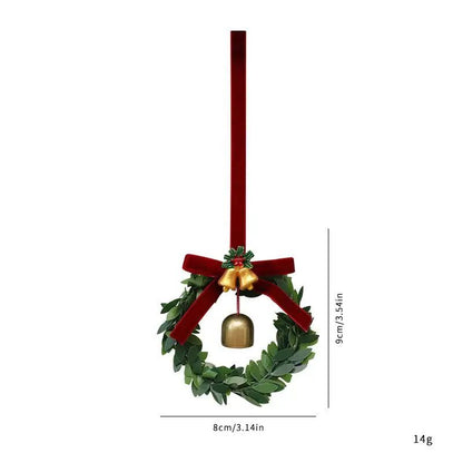 Mini 1 12 Dollhouse Christmas Wreath And Garland Decoration 6