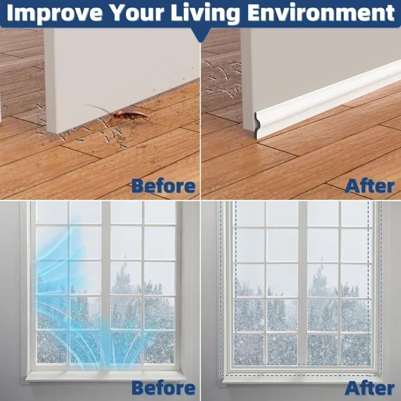EnergyGuard SelfAdhesive Foam Weather Seal Strip 203040 M  Sliding Door  Window Gap Filler 2
