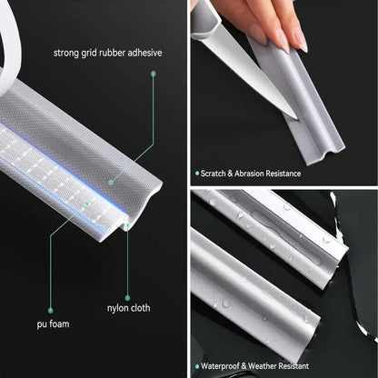 EnergyGuard SelfAdhesive Foam Weather Seal Strip 203040 M  Sliding Door  Window Gap Filler 3