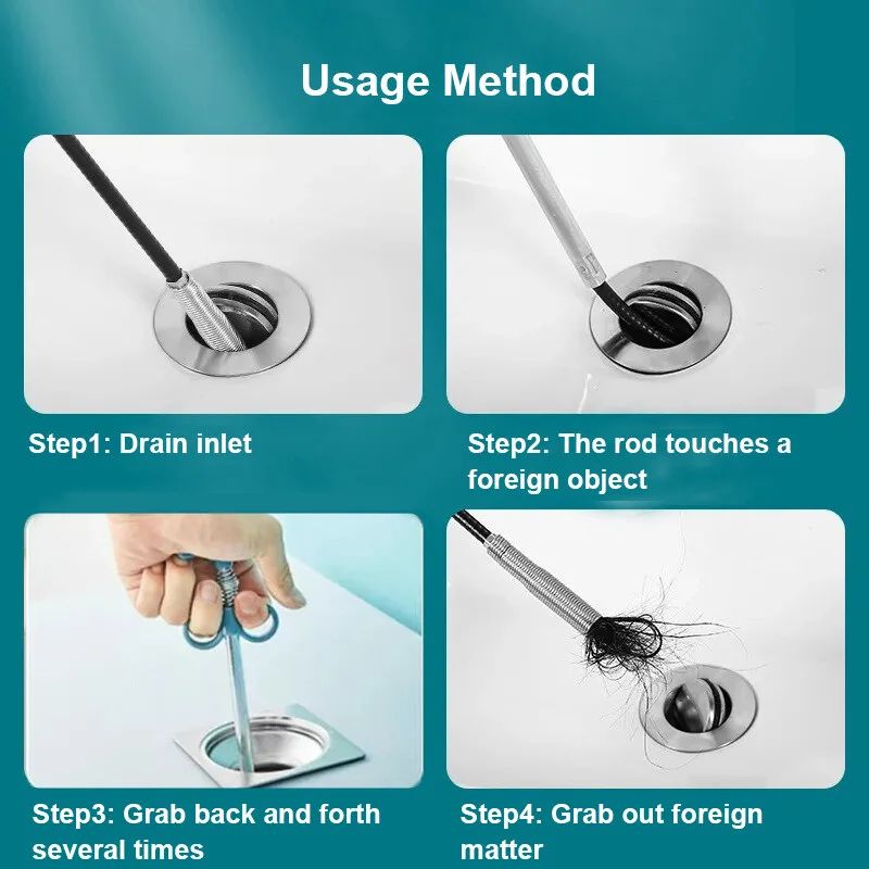 SmartFlow Sewer Pipe Unblocker  HeavyDuty Drain Snake  Pipe Dredging Tool 5