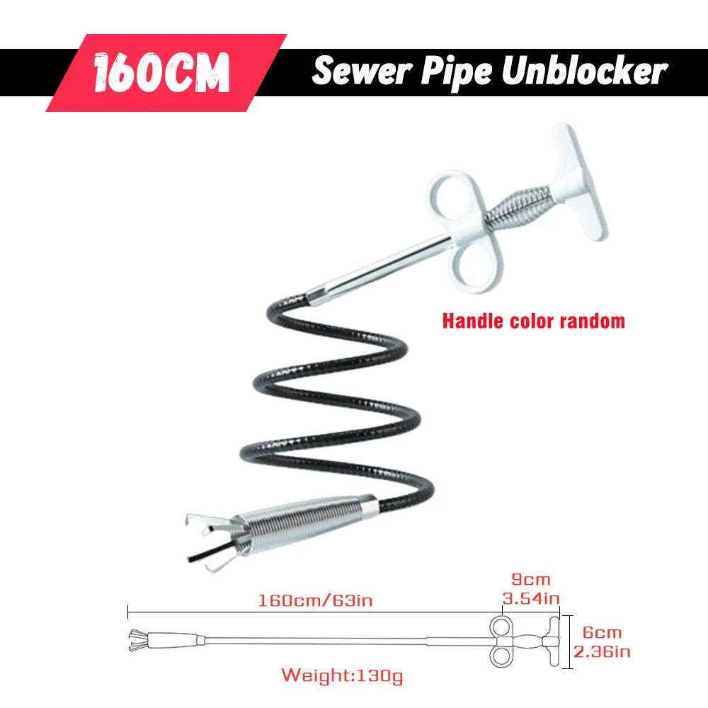 SmartFlow Sewer Pipe Unblocker  HeavyDuty Drain Snake  Pipe Dredging Tool 8