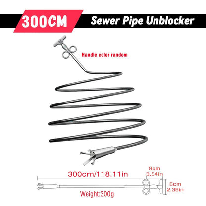SmartFlow Sewer Pipe Unblocker  HeavyDuty Drain Snake  Pipe Dredging Tool 10