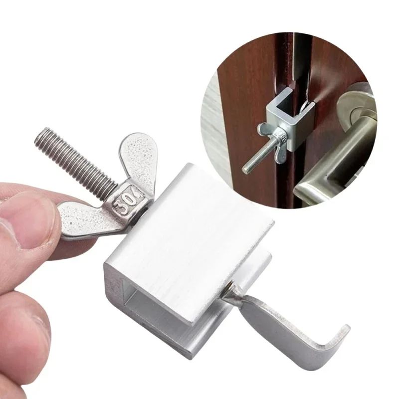 SecureStay Portable Travel Door Lock  DualNut Safety Stopper 3