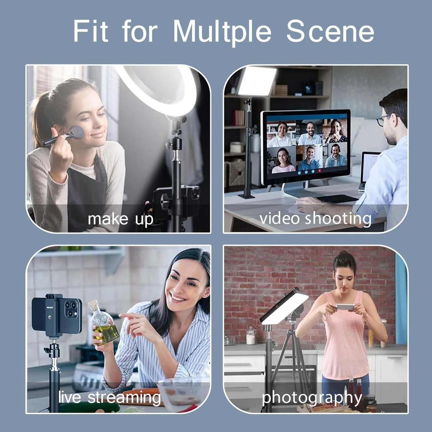 Desk Mount Stand With C Clamp And Ball Head For Cameras Lights And Microphones 4