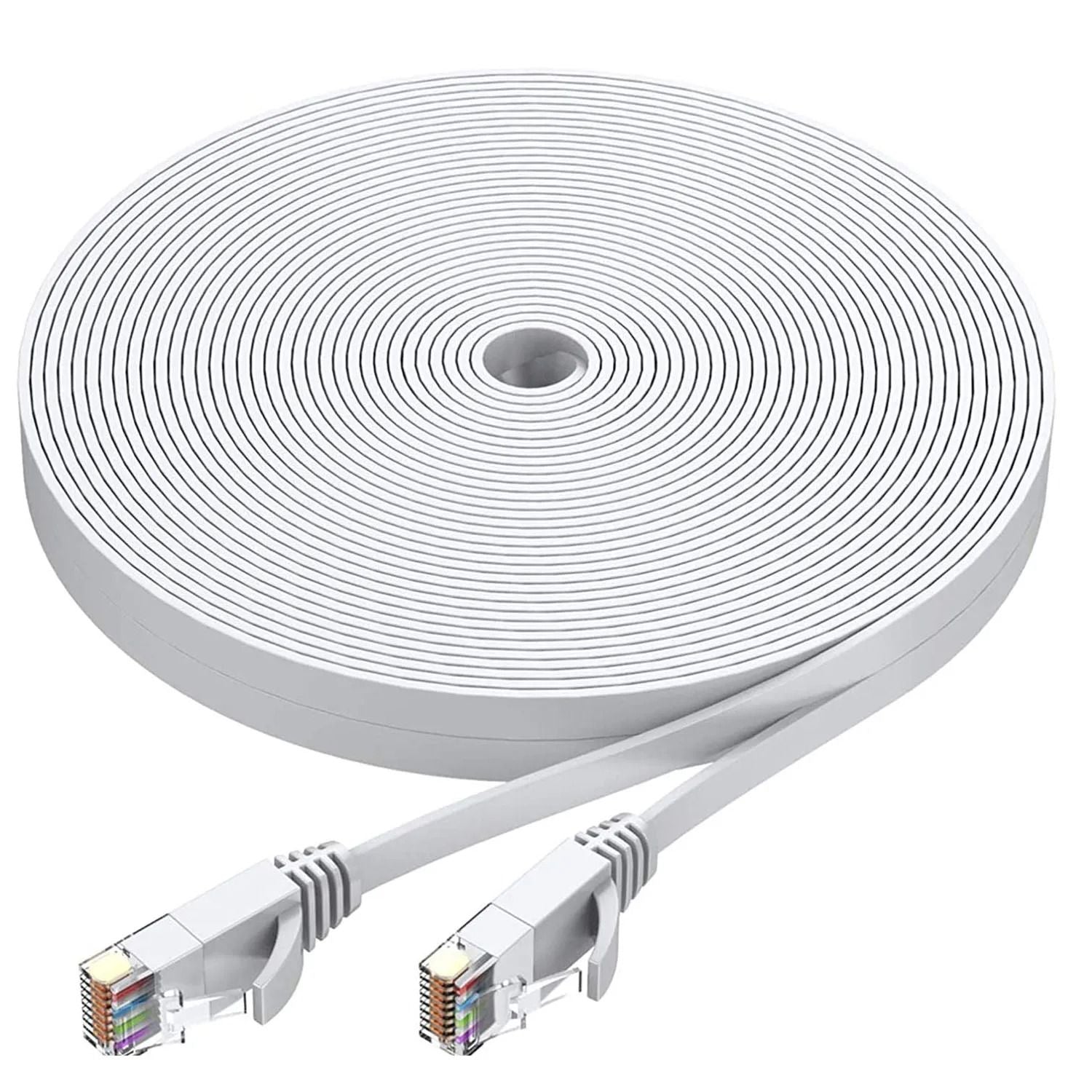 Cat 6 Ethernet Cable Flat High Speed LAN Patch Cord For Router And Network Devices 7