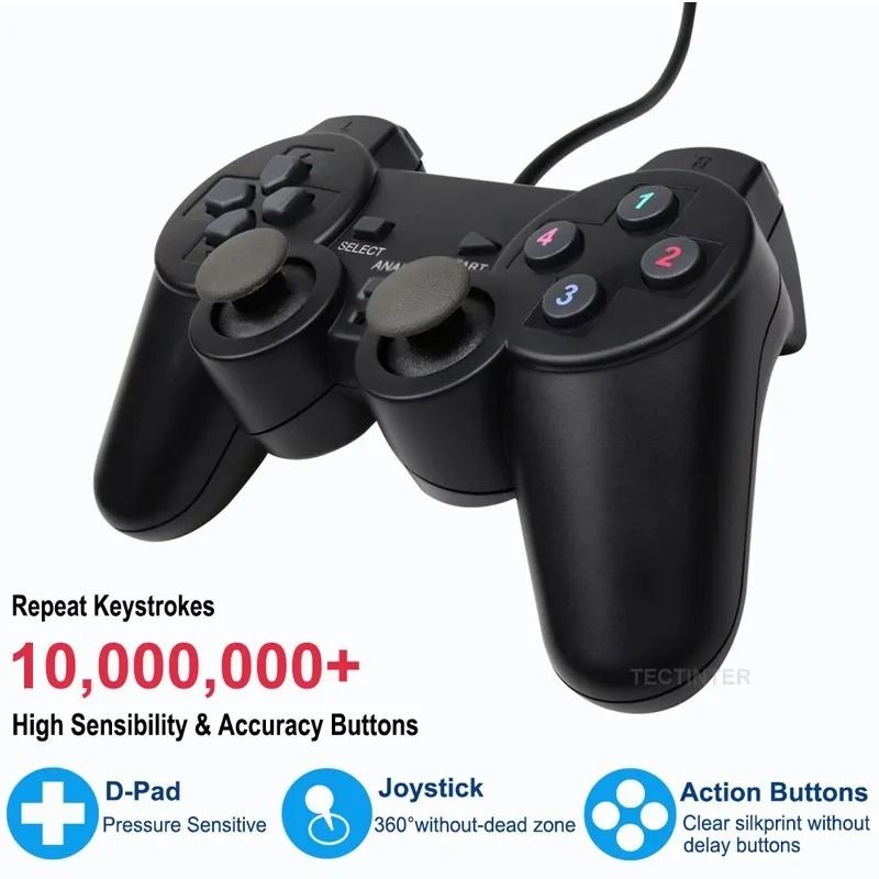 USB Wired PC Game Controller Gamepad For Windows Laptop And Desktop 5