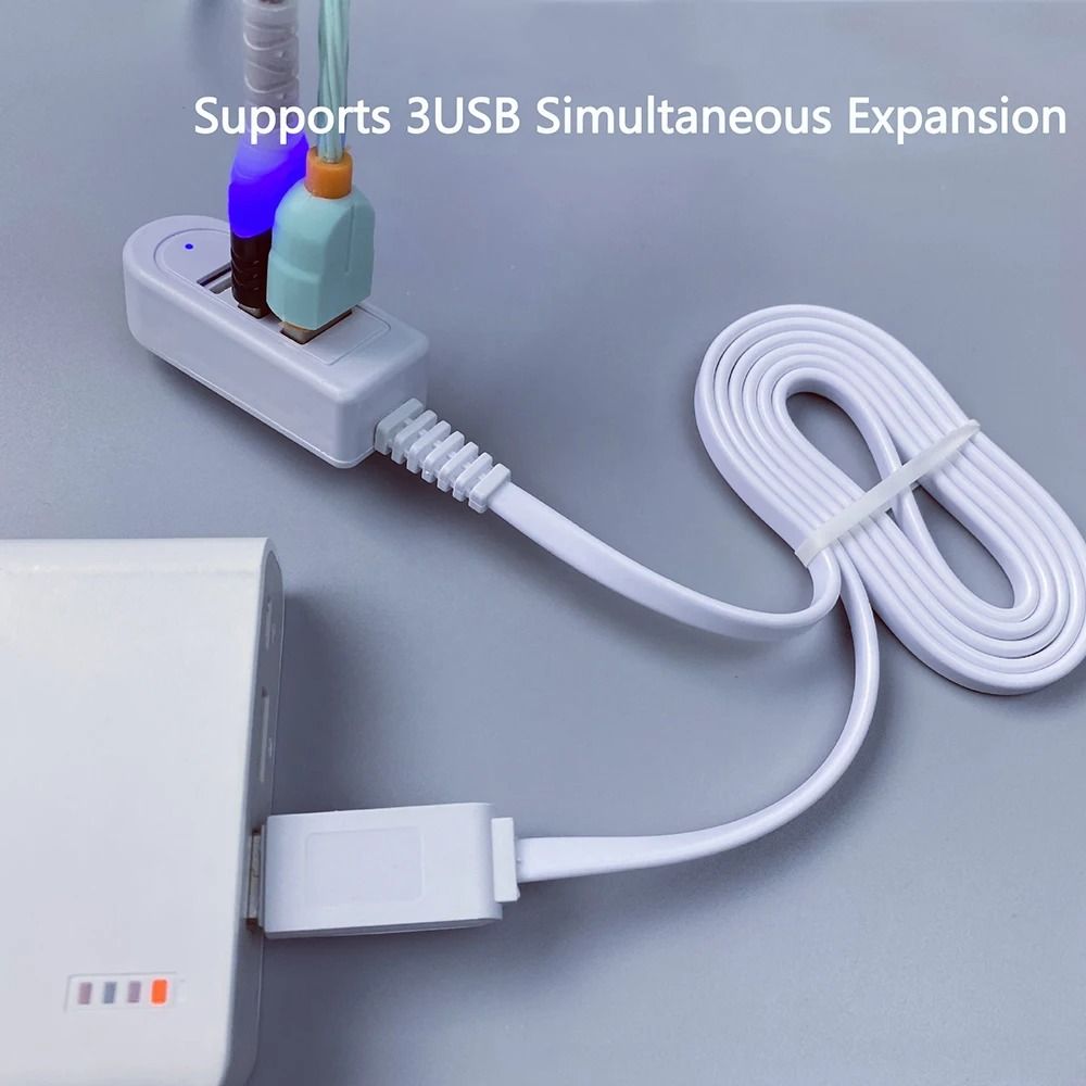 3 in 1 USB Splitter Socket Multi Port Charging and Data Hub Adapter